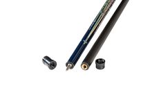 Кий для пула "Winner Carbon - 001" (черно-синий) оплетка натур