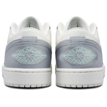 Jordan Air Jordan 1 Cushioning Low top Vintage Basketball Shoes Men's White Gray Black
