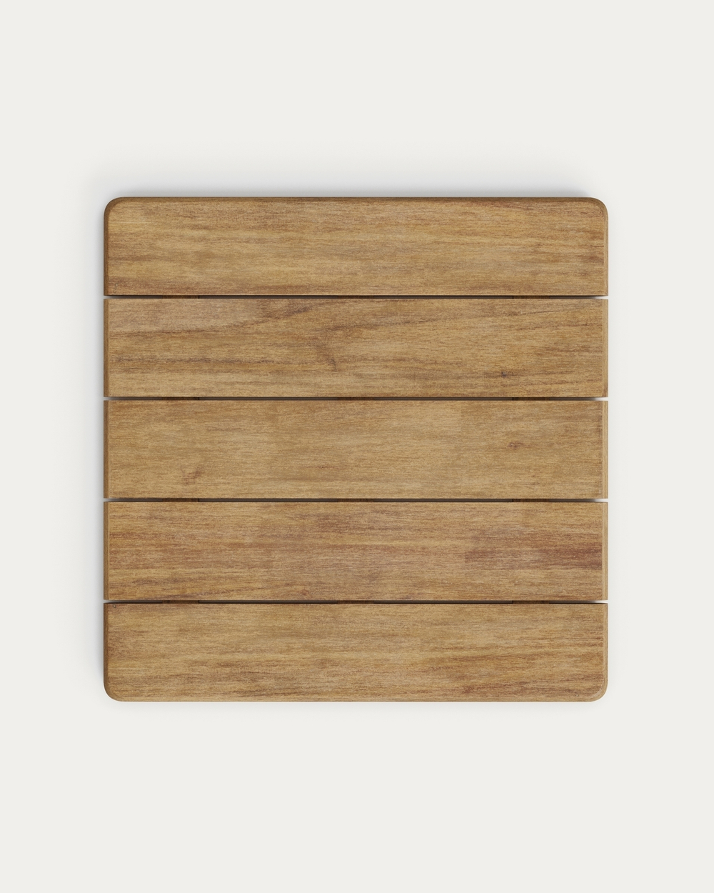 Уличный стол Esilda из акации и зелёной стали 80х80 см