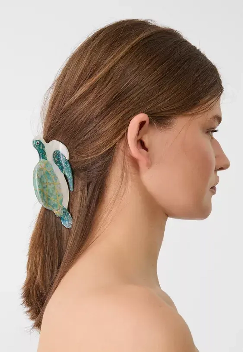 STRADIVARIUS Заколка для волос "Черепашка", зеленый