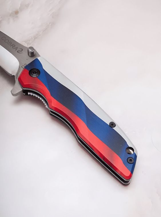 Нож складной туристический D2 COBRA 2