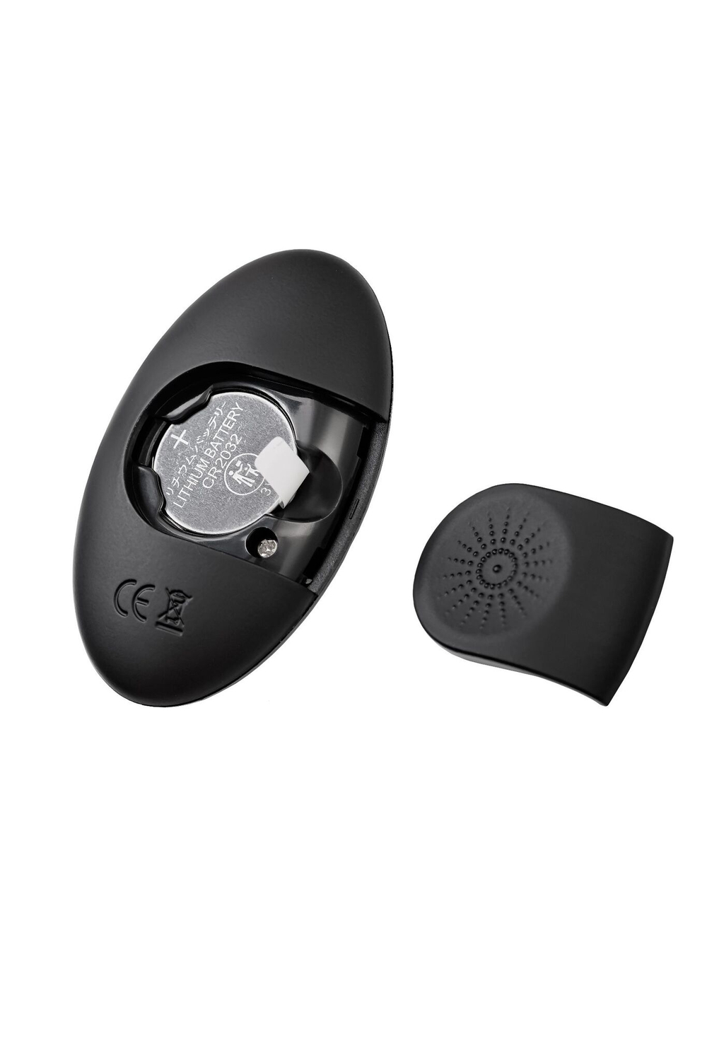 Черная перезаряжаемая вибропуля с пультом ДУ RealStick CALIBER (Цвет: черный)