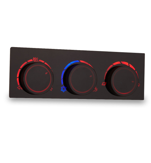 Ручки управления блоком отопителя для ваз 2110, 2111,2112 с европанелью с красной подсветкой