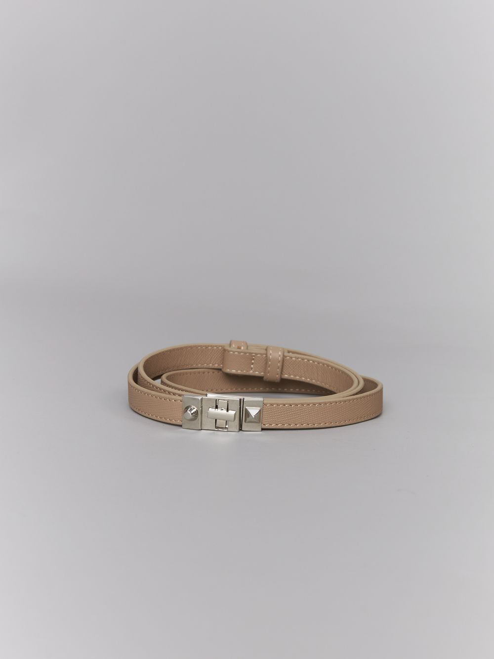 ТОНКИЙ РЕМЕНЬ С ЗАМОЧКОМ LATTE