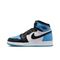 Иордания Air Jordan 1 Детские баскетбольные площадки Высокие Вершины Черные, Белые и Синие Юнисекс