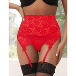 Пояс для чулок на высокой посадке Red Sexy Lace (M-L)