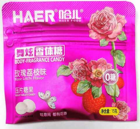 Драже Haer без сахара роза личи 15г