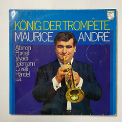 Винтажная виниловая пластинка LP Maurice Andre, Albinoni, Purcell, Vivaldi, Corelli, Handel Konig Der Trompete (Germany 1981)