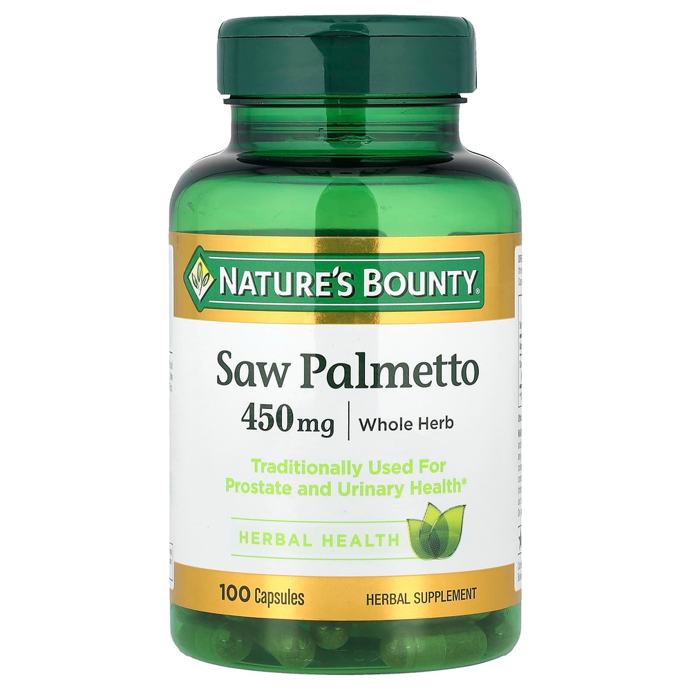 Nature's Bounty, сереноя, 450 мг, 100 капсул