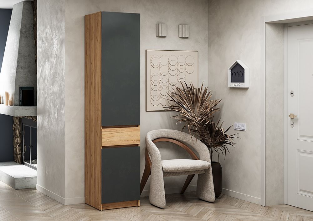 Шкаф Стоуби ШК-500 (дуб крафт золотой/серый графит), Интерьер Центр, г.Пенза