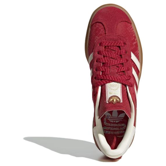 adidas originals Gazelle Кроссовки для скейтбординга Низкие Топ Красно-белые Женские