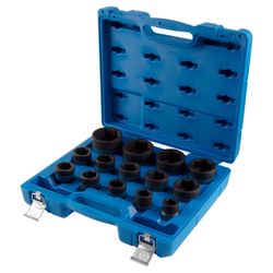 KING TONY (6424MP) Набор ударных торцевых головок 3/4", шестигранные, 24-65 мм, 14 предметов