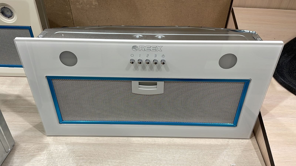 Встраиваемые вытяжки REEX BOX FIGH-52/650 Wh цвет бело, стекло