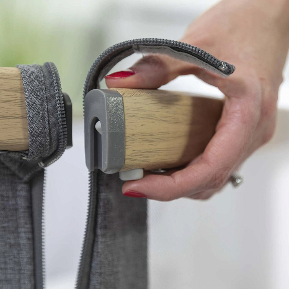 Колыбель приставная Tutti Bambini CoZee c колёсами GTD Oak/Charcoal