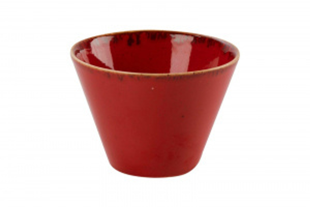Чаша коническая d 12 см h 8 см 400 мл фарфор цвет красный Seasons