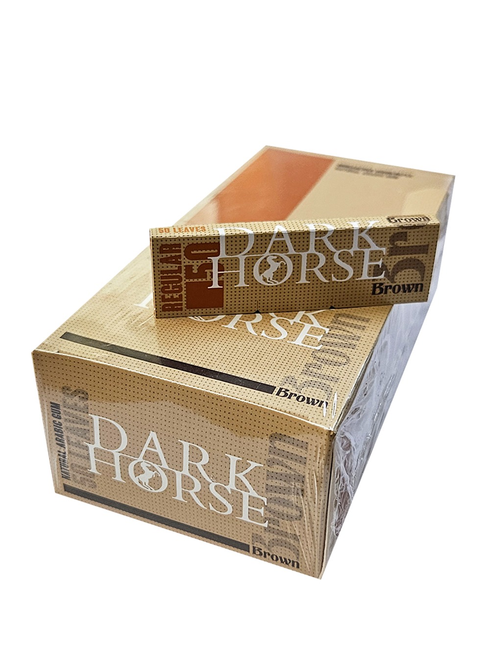 Бумага для сигарет блок "Dark Horse" Regular Brown 50л*50шт