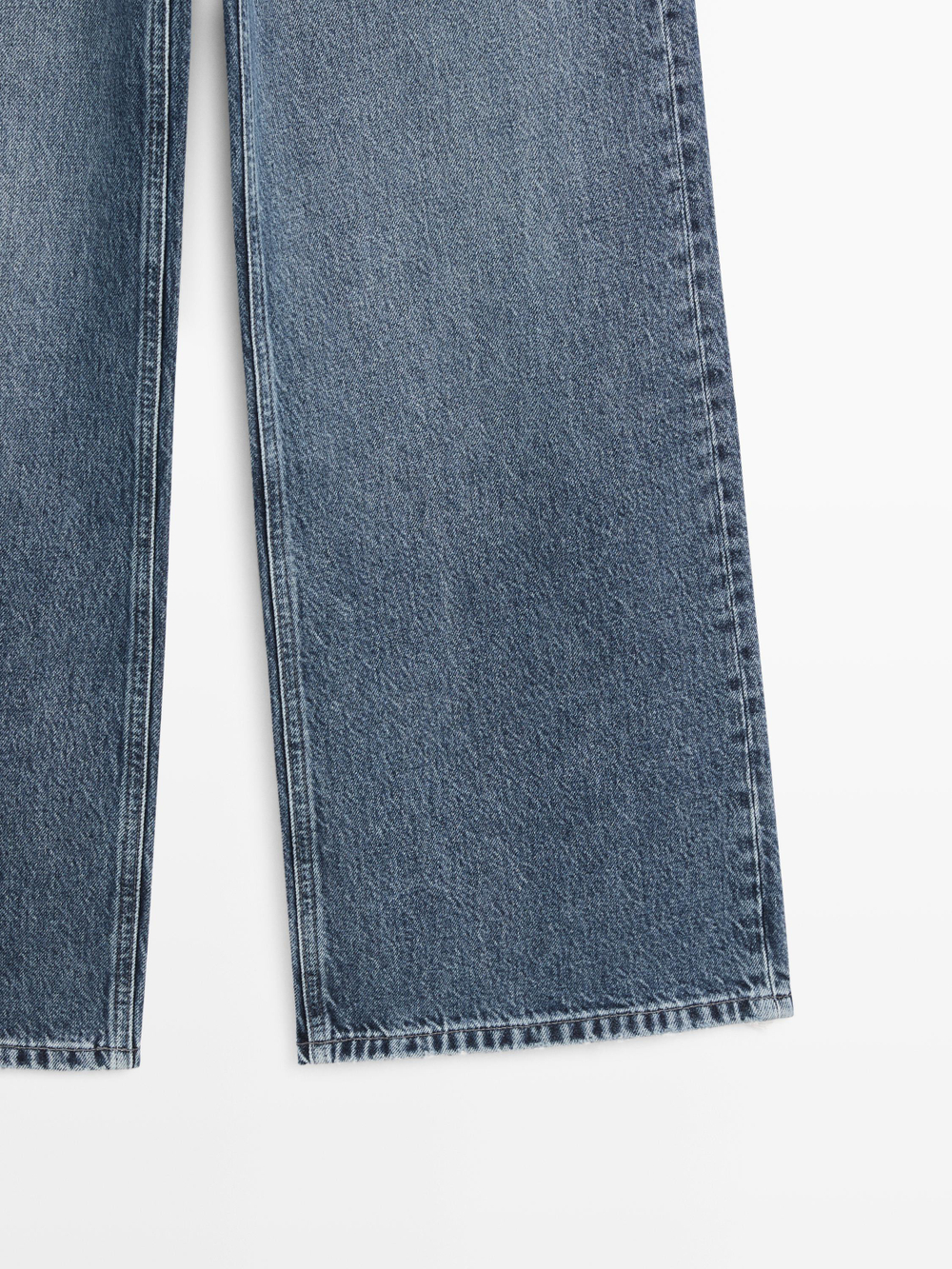 Massimo Dutti Джинсы с широкими штанинами, средне-синий