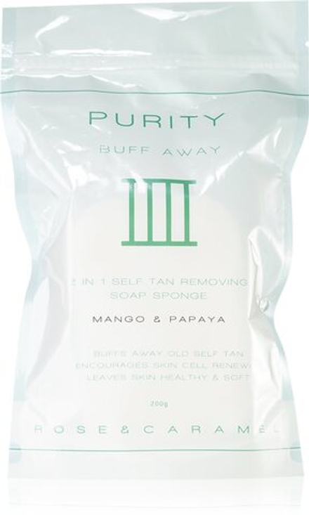 Rose & Caramel Purity - мыльная губка для удаления средств для автозагара /   200  g  / GTIN 5060734420975