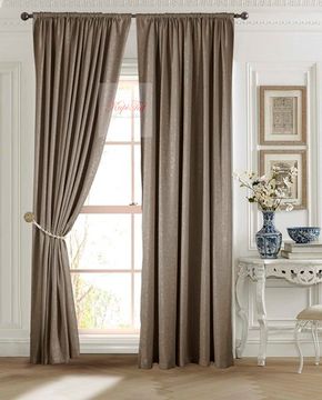 Луи (коричневый). Шторы из стриженного бархата