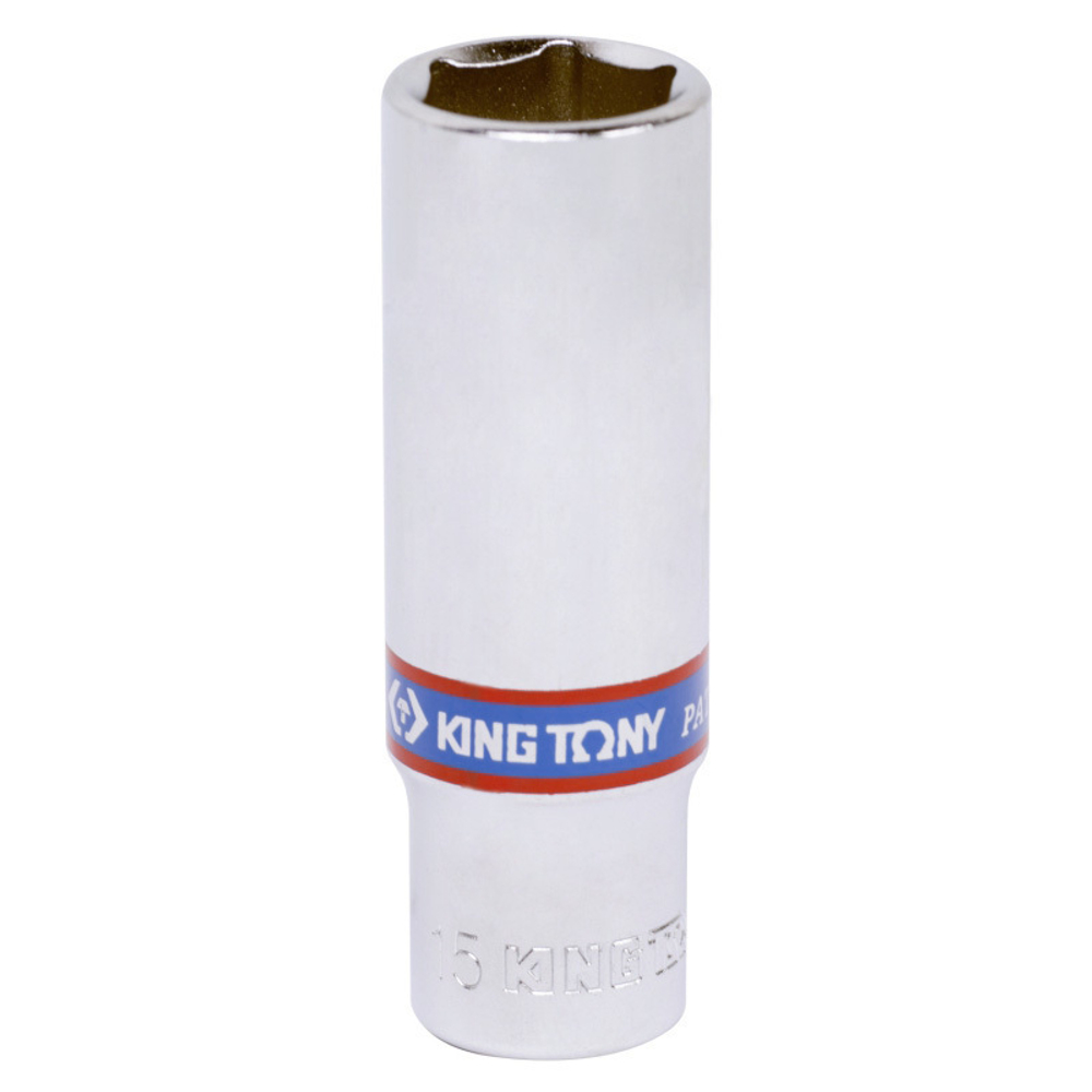 KING TONY (323515M) Головка торцевая глубокая шестигранная 3/8", 15 мм