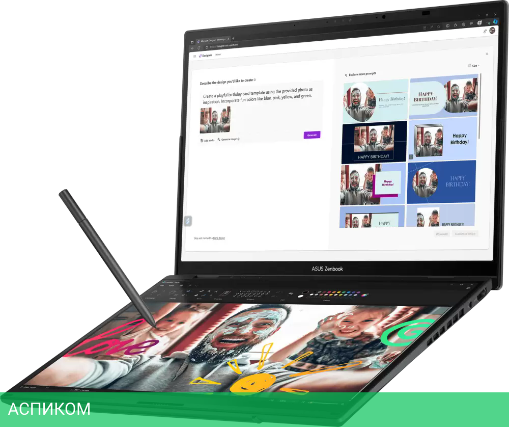 Рабочая станция ASUS Zenbook 14 Duo OLED UX8406CA-PZ142X