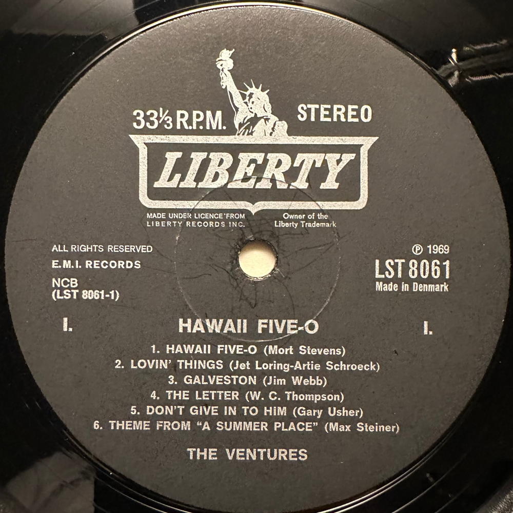 The Ventures ‎– Hawaii Five-O (Дания 1969г.)