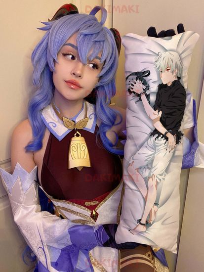 Мини дакимакура Кен Канеки из Токийский Гуль арт. M0266, 60х20 см