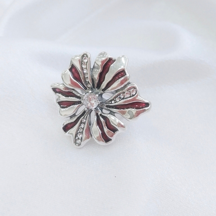 "Кринум" кольцо в серебряном покрытии из коллекции "Эдем" от Jenavi