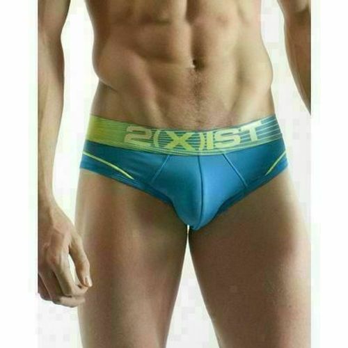 Мужские трусы брифы голубые 2xist Fattish Blue Brief