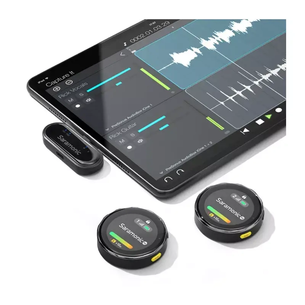 Радиосистема Saramonic BlinkMe U2 (TX+TX+RX+RXUC+RXDi) 2,4 ГГц 2 приемника + 2 передатчика (Lightning + USB-C)