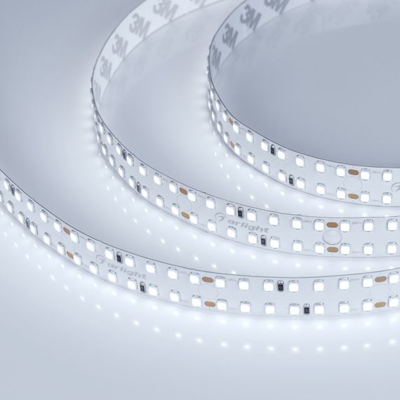 Светодиодная лента Arlight20W/m 280LED/m 2835SMD холодный белый 2,5M S2-A280-15mm 24V White6000 023399(2)