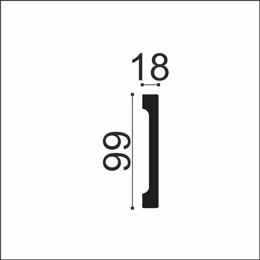 Плинтус напольный Hi Wood B99V1 (99*18*2000мм)