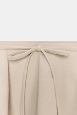 Брюки с широкими штанинами и поясом с бахромой - ZARA