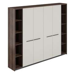 RF.510.DA.PG.DA / Шкаф высокий (для одежды) (2 шт) с 2-мя стеллажами, 2440х410х1994 / корпус: дуб адриа, фасады: жемчужно-серый