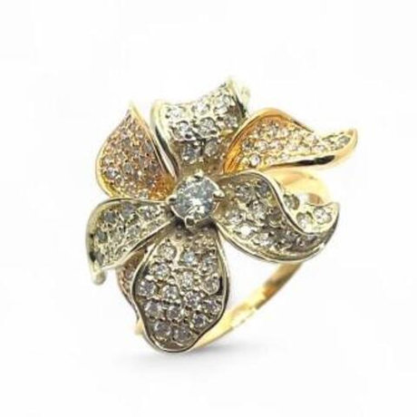 Кольцо из золота с бриллиантами