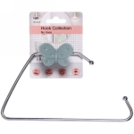 Держатель для полотенца с липким слоем Бабочка синий MH8042