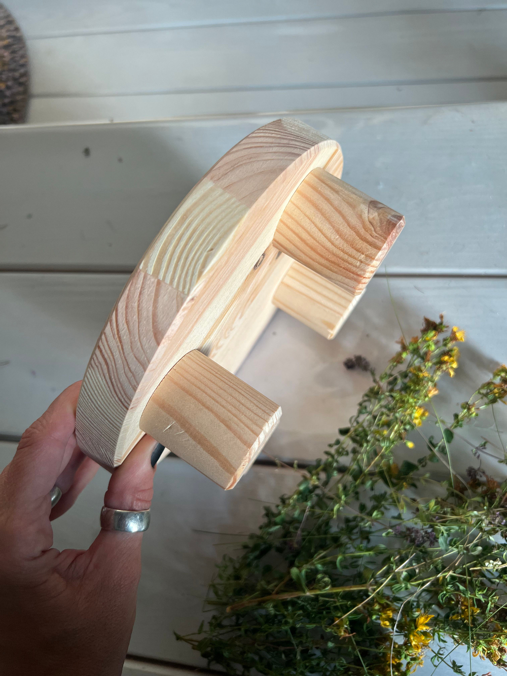 Поднос, 20х20х7, деревянный, подставка под горячее, для сервировки, для цветов, столик, Dipriz