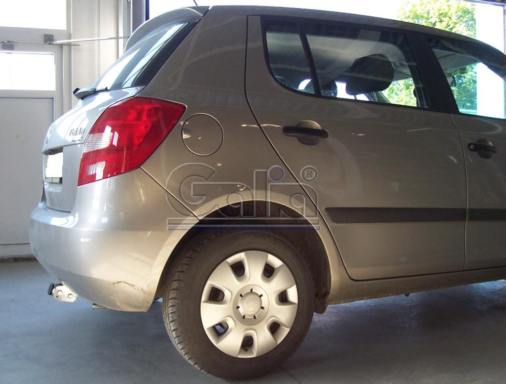 Оцинкованный фаркоп на Skoda Fabia хетчбек 2000-2007, 2007-2014 (без электрики), Galia S081C