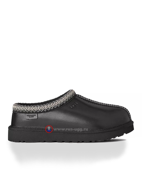 TASMAN SLIPPER Leather Regen Black