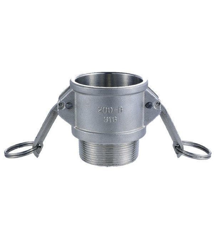 Кулачковое соединение (камлок) тип B, розетка с наружной резьбой BSP 1 (нерж.) POWERMASTER