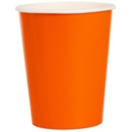 Стакан оранжевый 250мл 6шт