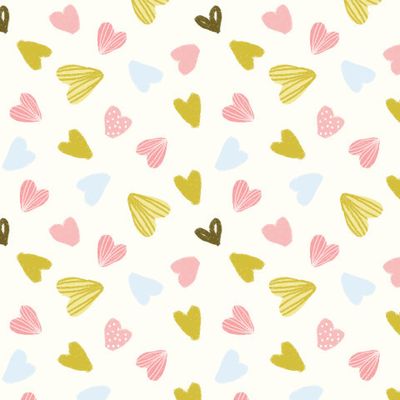 сердечки розовые и желтые с текстурой