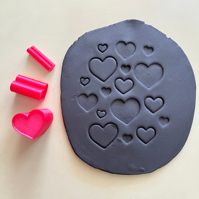 Набор двухсторонних штампов «Сердца»