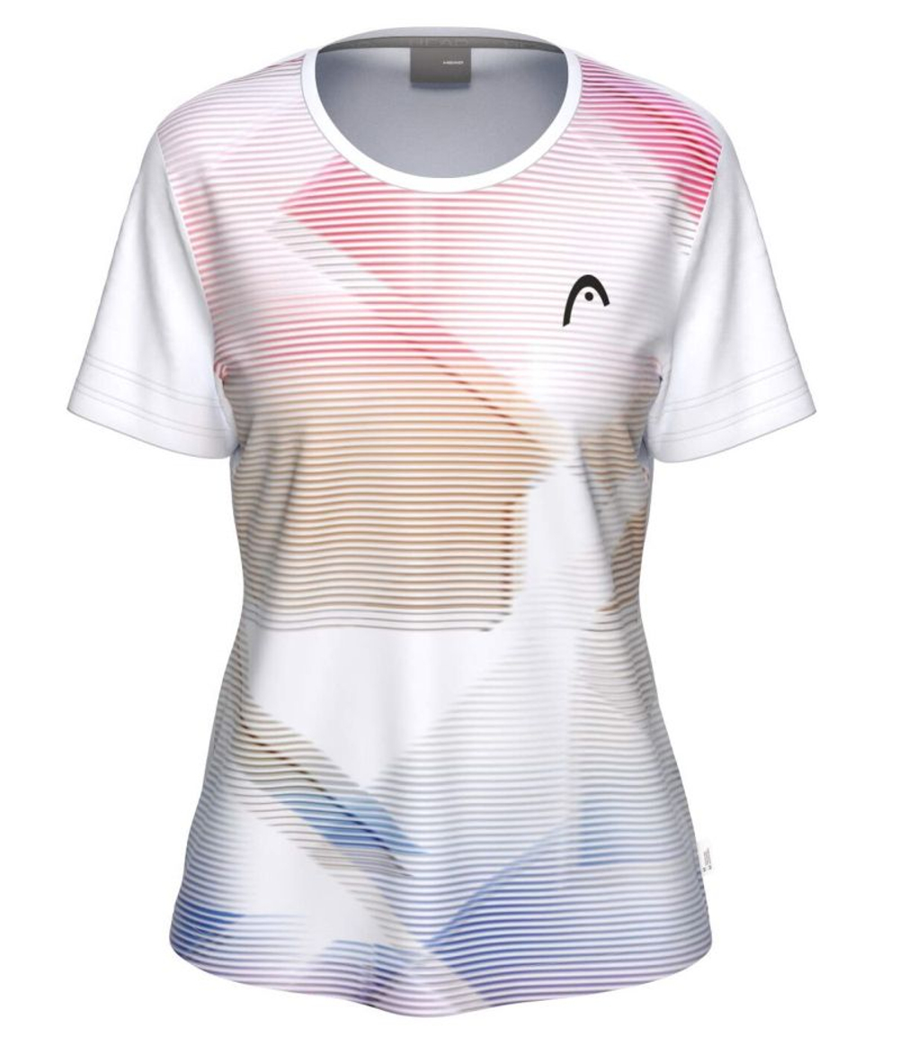 Женская теннисная футболка Head Tie-Break II - white/multicolor