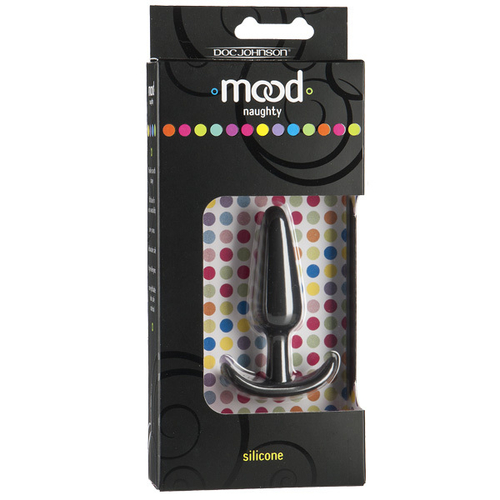 Анальная пробка 8,9см для ношения Doc Johnson Mood Naughty Silicone Small Black 1470-01-BX