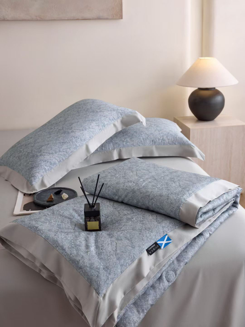 Постельное белье с добавлением кашемира c одеялом Grey Stone