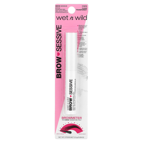 wet n wild, Гель для бровей, прозрачный, 2,5 г (0,09 унции)