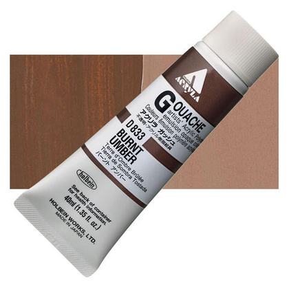 Holbein Acrylic Gouache 40 мл. 833 [А] Burnt Umber