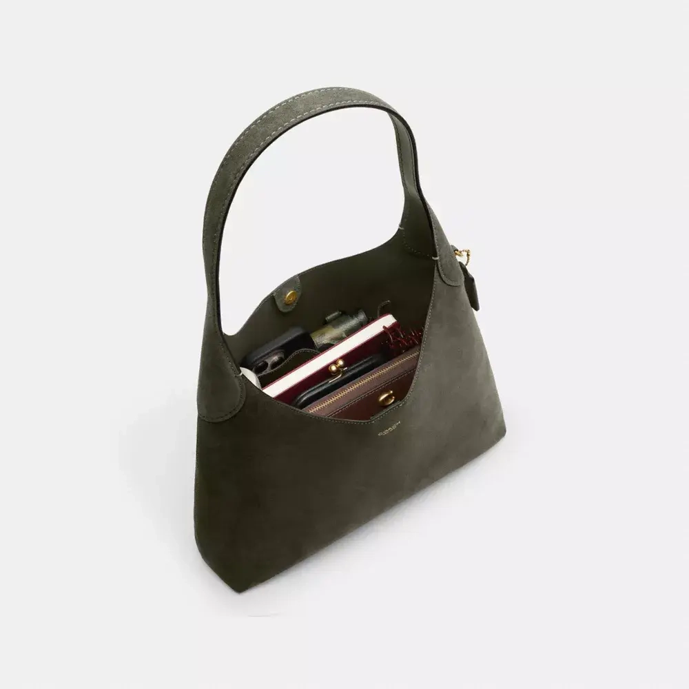 COACH СУМКА ЧЕРЕЗ ПЛЕЧО BROOKLYN 34, ОЛИВКОВЫЙ