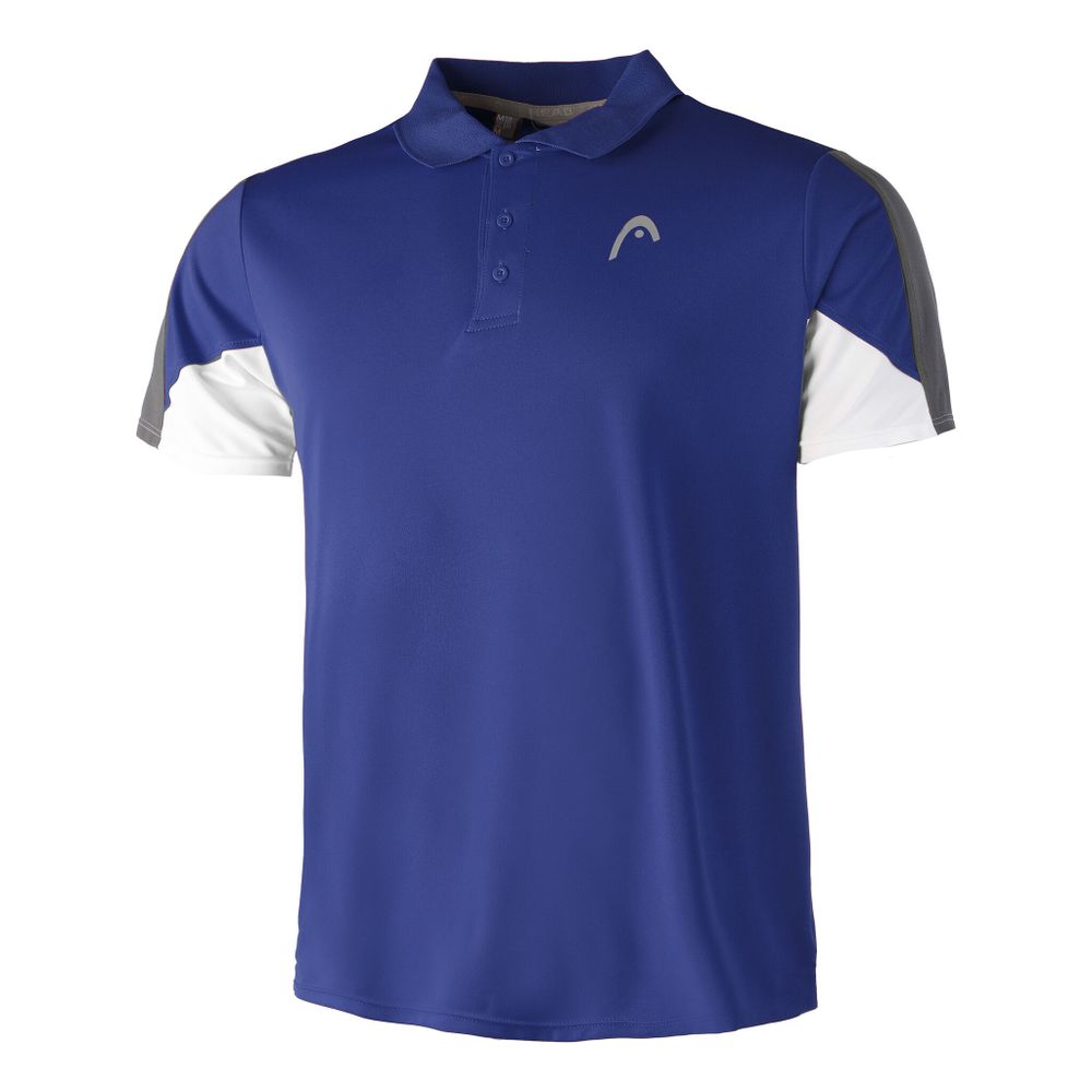 Мужское теннисное поло HEAD Club 22 Tech Polo Men - Blue, White